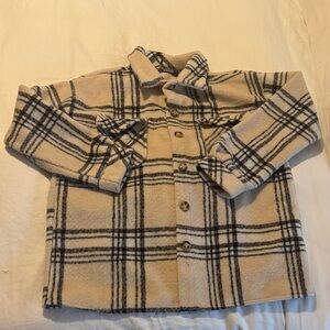 Missguided Cream and Black oversize Button-Down light jackets